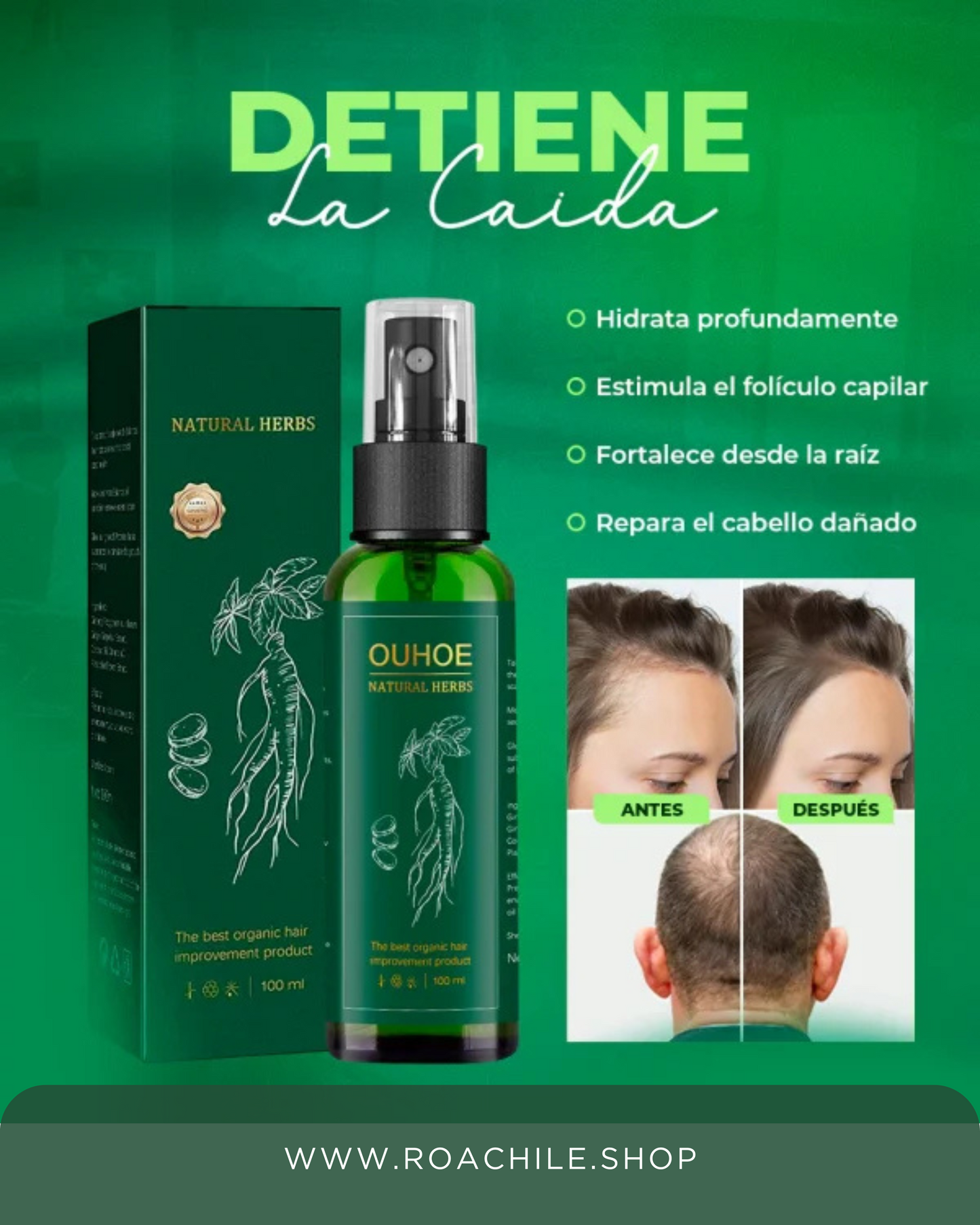 Elixir Capilar - Controla la Caída y Estimula el Crecimiento Natural del Cabello