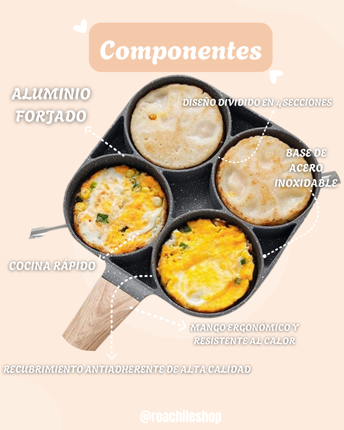 Sartén 4 en 1 Antiadherente – Cocina Rápida y Fácil