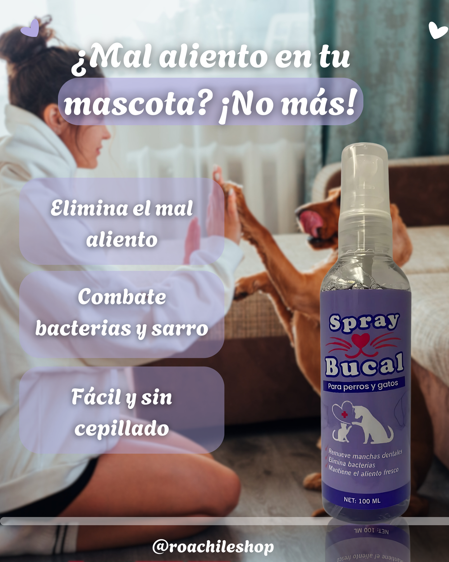 FreshPet™ Spray Bucal Para Perros y Gatos