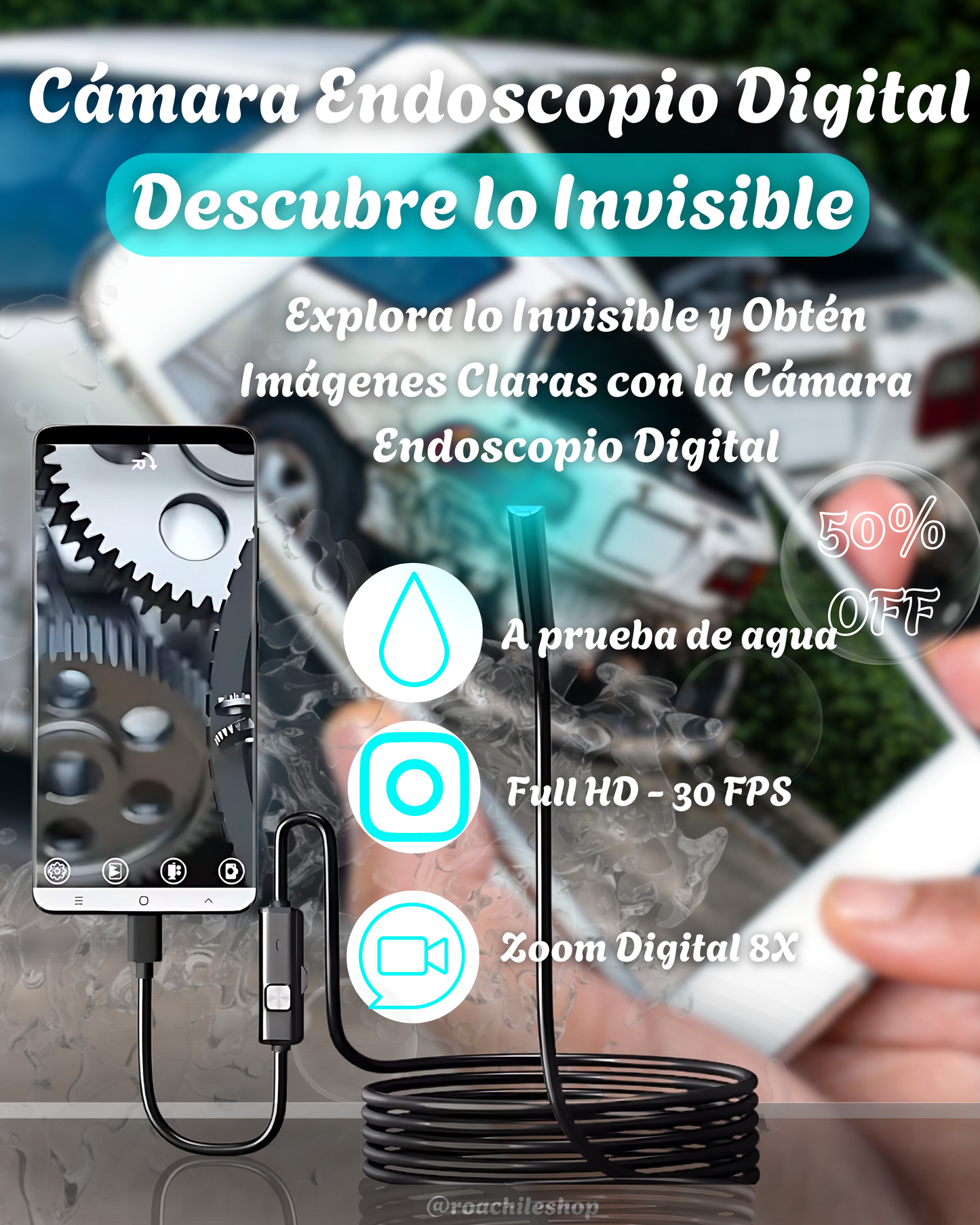Cámara Endoscopio Digital - Llega donde otros no pueden.