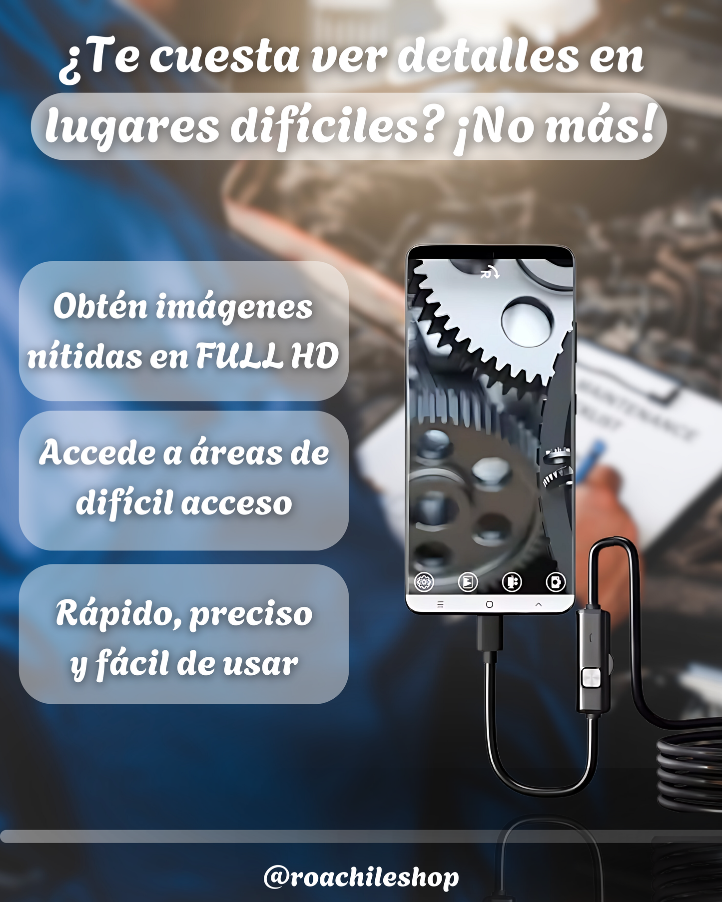 Cámara Endoscopio Digital - Llega donde otros no pueden.