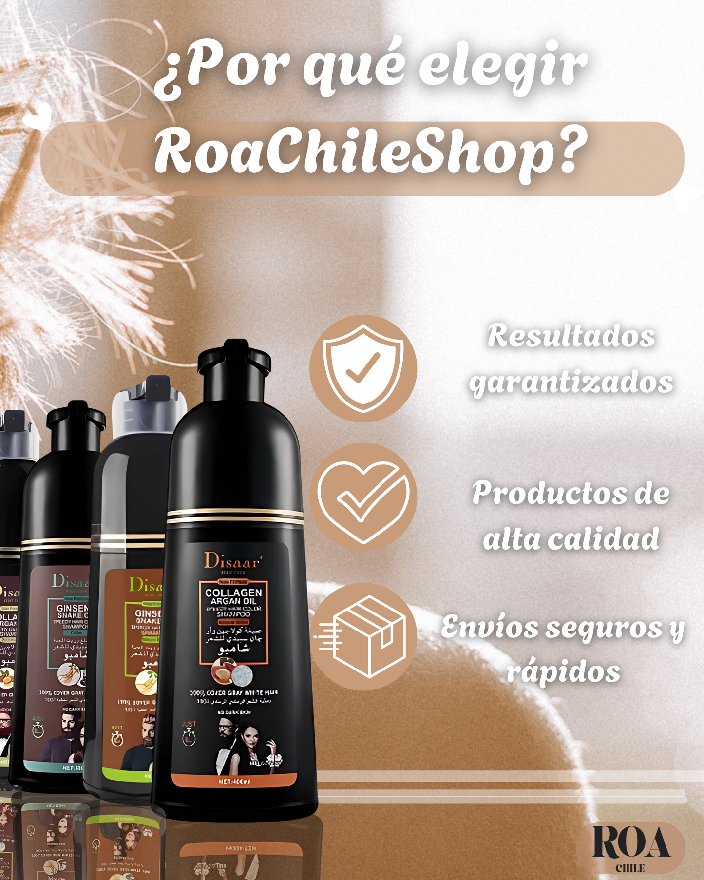 Shampoo Árabe "Disaar" Cubrecanas - Rejuvenece tu cabello hoy mismo.