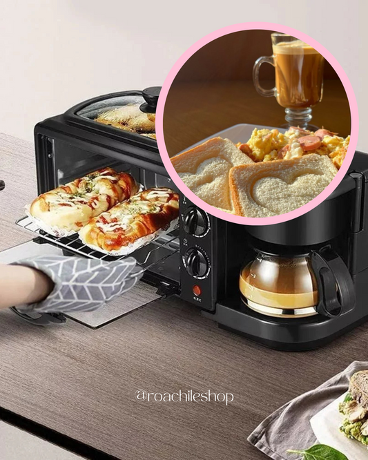 Maquina de Desayuno 3 En 1 Multifuncional