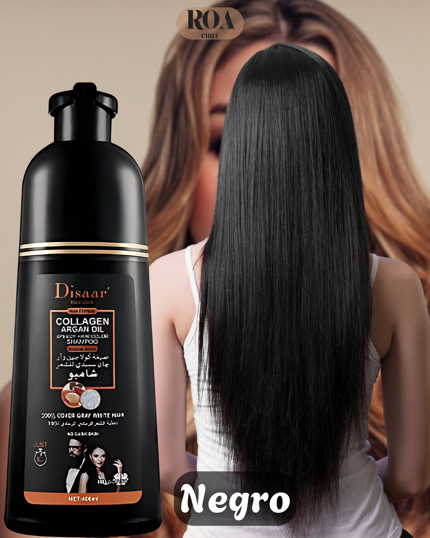 Shampoo Árabe "Disaar" Cubrecanas - Rejuvenece tu cabello hoy mismo.